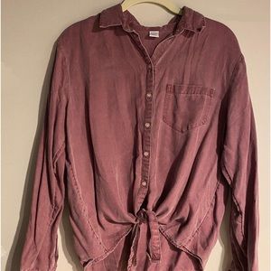 Old Navy Tie Bottom/ Button Up Shirt